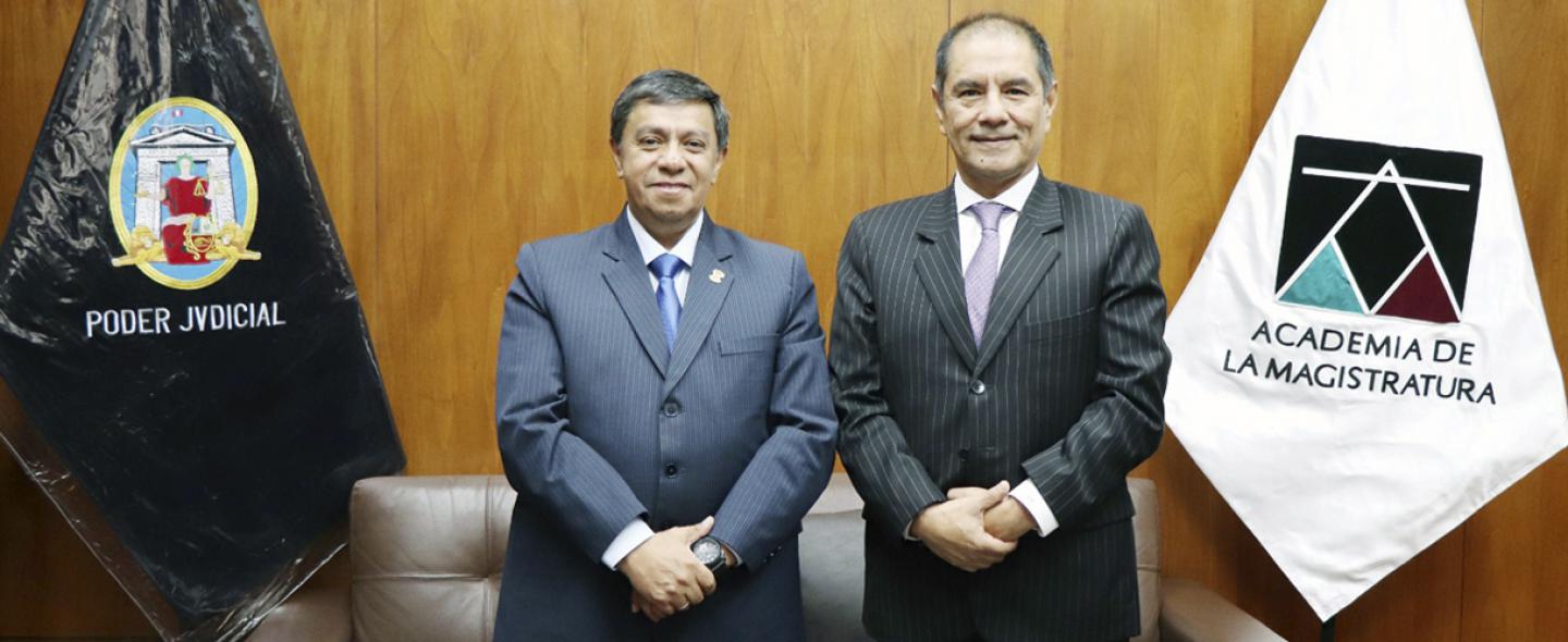 El Presidente de la Academia de la Magistratura sostuvo reunión con el Jefe de la Autoridad Nacional de Control del Poder Judicial