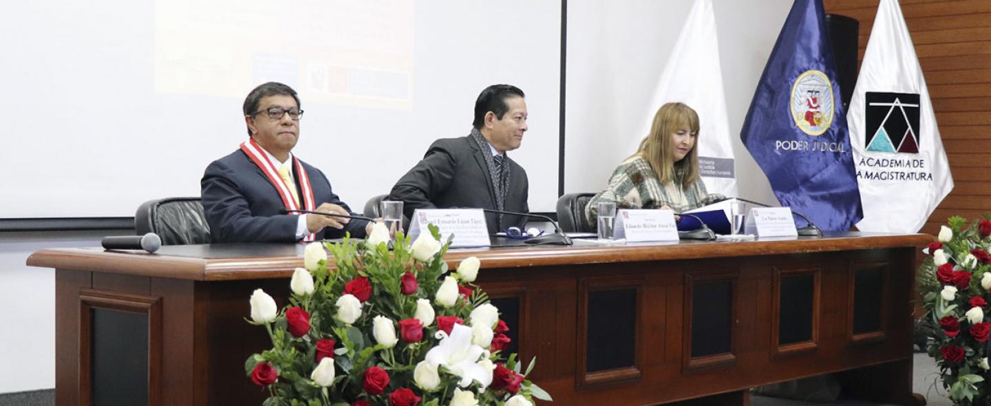 Presidente de la Academia de la Magistratura inauguró el Seminario Internacional Descentralizado en “Extinción de Dominio”