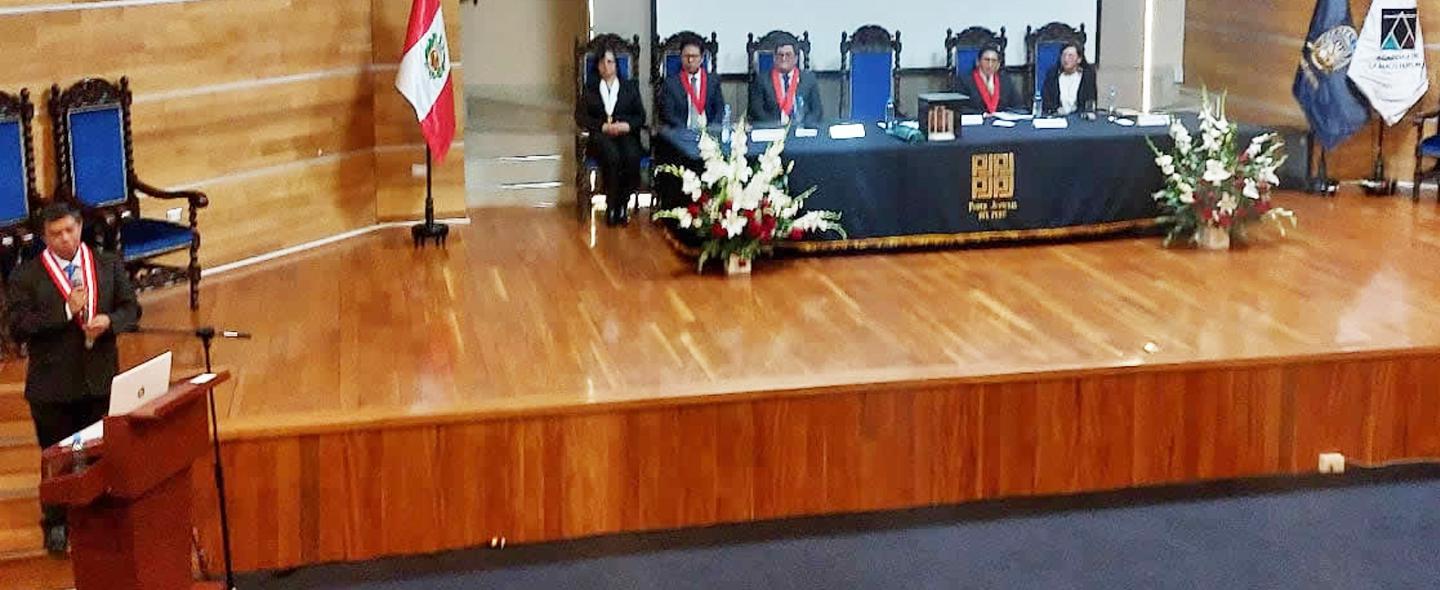 Presidente de la Academia de la Magistratura participó del Seminario Internacional Descentralizado en “Extinción de Dominio” en Arequipa